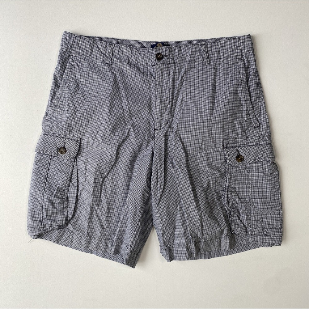 Club Room Men's Houndstooth Shorts 35 (36x9.5) Utility Outdoors Hiking Cabin